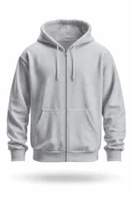 Fermuarlı Kapüşonlu Hoodie - Görsel 2