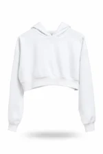 Kapüşonlu Crop Hoodie - Görsel 2