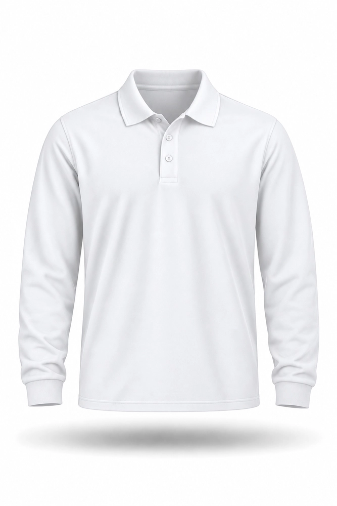 beyaz_uzun_kol_polo_yaka_667x1000_70kb Uzun Kol Polo Yaka T-Shirt - Görsel 1