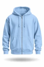 Fermuarlı Kapüşonlu Hoodie - Görsel 4