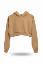 Kapüşonlu Crop Hoodie - Görsel 5