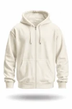 Fermuarlı Kapüşonlu Hoodie - Görsel 7