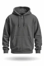 Fermuarlı Kapüşonlu Hoodie - Görsel 9