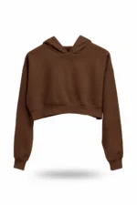 Kapüşonlu Crop Hoodie - Görsel 10