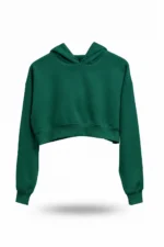 Kapüşonlu Crop Hoodie - Görsel 15