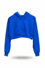 Kapüşonlu Crop Hoodie - Görsel 16