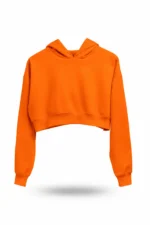 Kapüşonlu Crop Hoodie - Görsel 20